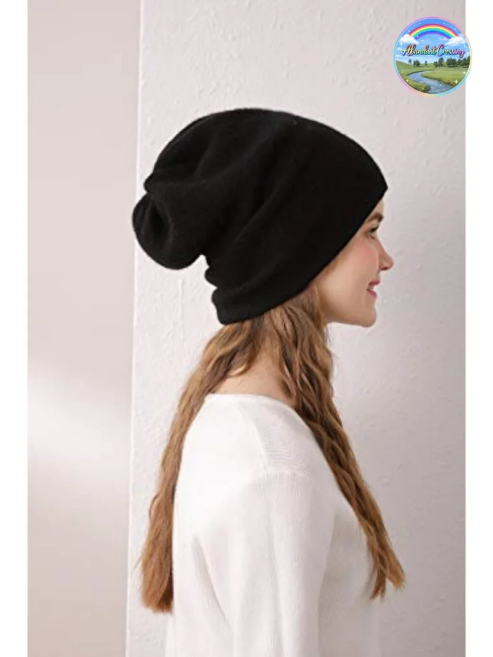 Double Layered Cashmere Beanie Ski Winter Hat